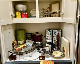 VINTAGE KITCHEN AREA.