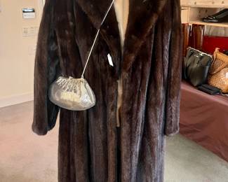 BLACK DIAMOND FULL LENGTH MINK COAT. APPRAISED FOR $10,000.