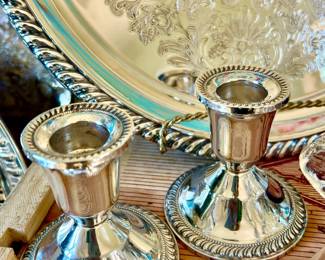 STERLING CANDLESTICKS
