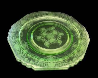 Green Vaseline Glass
