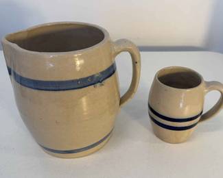 Stoneware pitcher