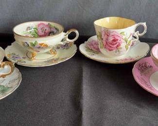 4 Fancy Teacups