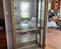 Pulaski Glass Illuminated Curio Cabinet- Side doors-