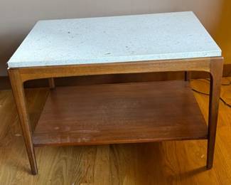 22 MCMLaneWalnutandTravertineEndorSideTable