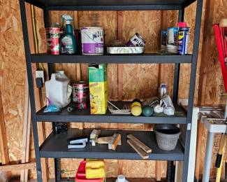 239 SetOfStorageShelvesWithMetalFrameCompositeShelves