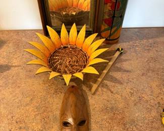 191 AntiqueMirrorCoconutSunflowerBambooInstrument