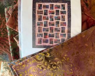 123 FractionsQuiltPatternFabrics