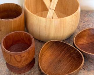 101 TeakBambooSaladBowlSets
