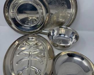 208 5SilverPlateServingPieces