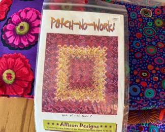125 90x96QuiltPatternandVibrantFabrics