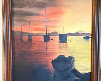190 OriginalAcrylicSailboatsinDarkSky
