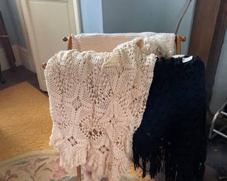 Crocheted bedspread/tablecloth