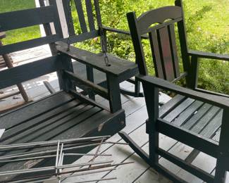 Several sturdy outdoor rockers