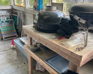 Another view of grill and table.