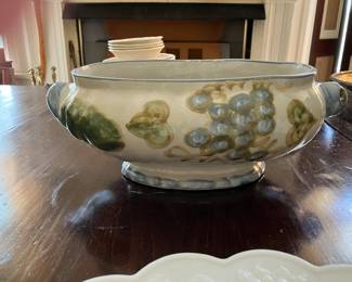 Louisville Stoneware soup tureen with ladle