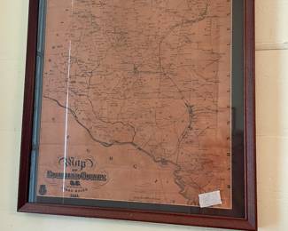 Map of Edgefield County.