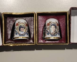 Collectibles - Charles and Diana wedding thimbles