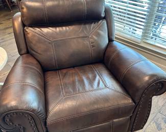 Leather Glider/Recliner