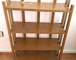 112 - Wood Book Shelf - 38" x 24" x 8"