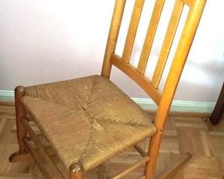 34 - Wood Rocking Chair - 36" x 15" x 26"