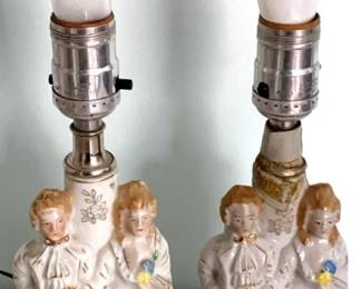 94 - Pair Figural Lamps - 14" Tall