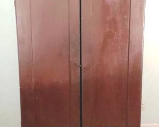 103 - Antique Double Door Wardrobe 76" x 60" x 20"