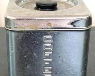 239 - Metal Coffee Canister - 5" x 6" x 5"