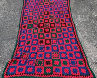330 - Vintage Afghan Blanket - 40" x 72"