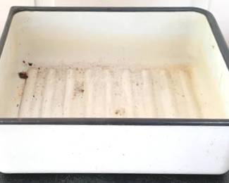 308 - Enamelware Pan - 4" x 11" x 12"