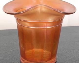 190 - Carnival Glass Vase - 4.5" Tall