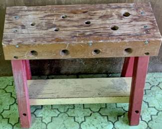 316 - Vintage PlaySkool Tool Stand - 12" x 6" x 14"