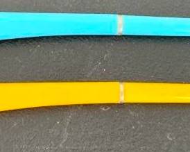 241 - 2 Mid-Century Ink Pens - 9.5" Long marked Vancouver, B.C. Canada