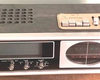 77 - Krypton Radio Model CR-700 - 5" x 14" x 7" You are buying a used as-is electric/electronic item. We do not guarantee all components are present, and if it is not expressly stated, it is untested.