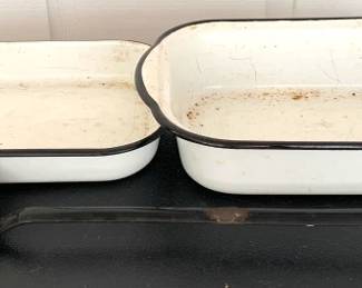 197 - Lot of 3 Enamelware Items