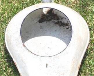 281 - Metal Bed Pan - 6" x 18" x 12"
