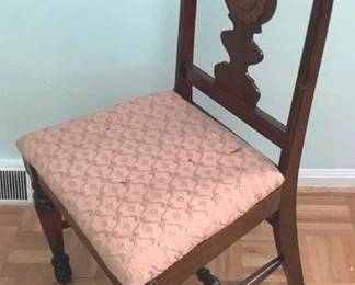 92 - Vintage Carved Chair - 39" x 18" x 16"