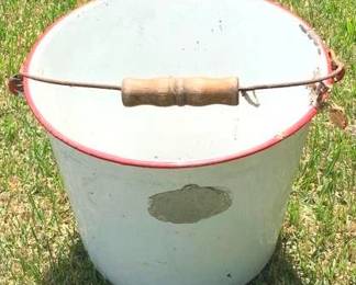 282 - Enamelware Bucket - 10" x 12"