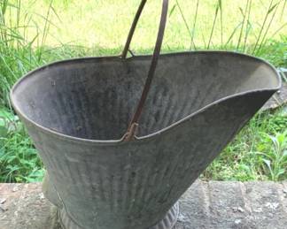 278 - Metal Coal Bucket - 12" x 12" x 17"