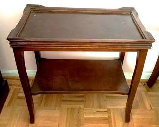 33 - Mahogany End Table - 24" x 24" x 14"