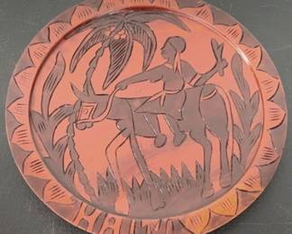 296 - Mid Century Serving Tray - 11.25" Round