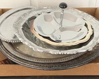 333 - Tray Lot of Assorted Silver Plated Items