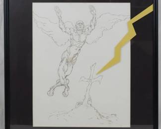 1297 - Jed Mickle 1994 Sketch 20.5x17