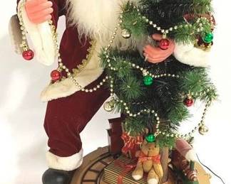 8906 - Plug In Santa with Tree You are buying a used as-is electric/electronic item. We do not guarantee all components are present, and if it is not expressly stated, it is untested.