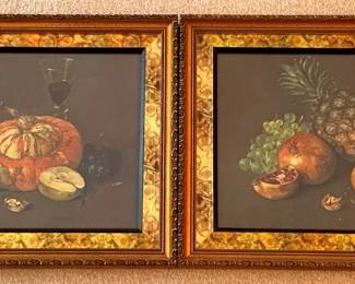 39 - Nice Set of 2 Framed 16 x 20 Fruit Prints