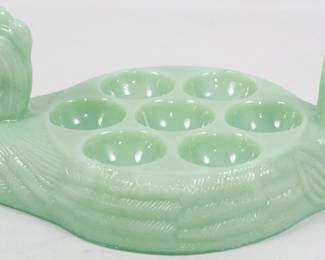 1078x - Jadeite Hen Egg Coddler 4x10x6