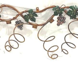9813 - Metal Hanging Wine Bottle Holder - 30" x 15"