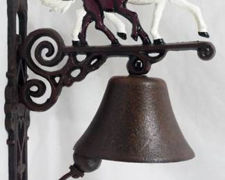 1058 - Cast Iron Horse Bell 13"708 - Assorted Tools