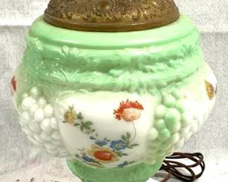 4229 - Antique Lamp Base - 16" Tall You are buying a used as-is electric/electronic item. We do not guarantee all components are present, and if it is not expressly stated, it is untested.