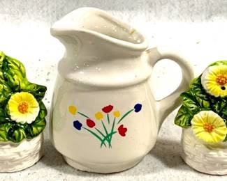 4038 - Pitcher, Salt, & Pepper Set