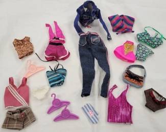 7730 - Assorted Marked Barbie Clothes & Others
